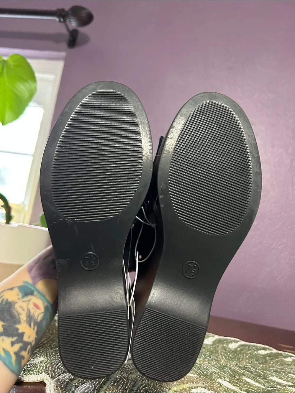 Y2k Naomi Wood Wedge Heels Universal Thread size 7.5 black brown whimsy office